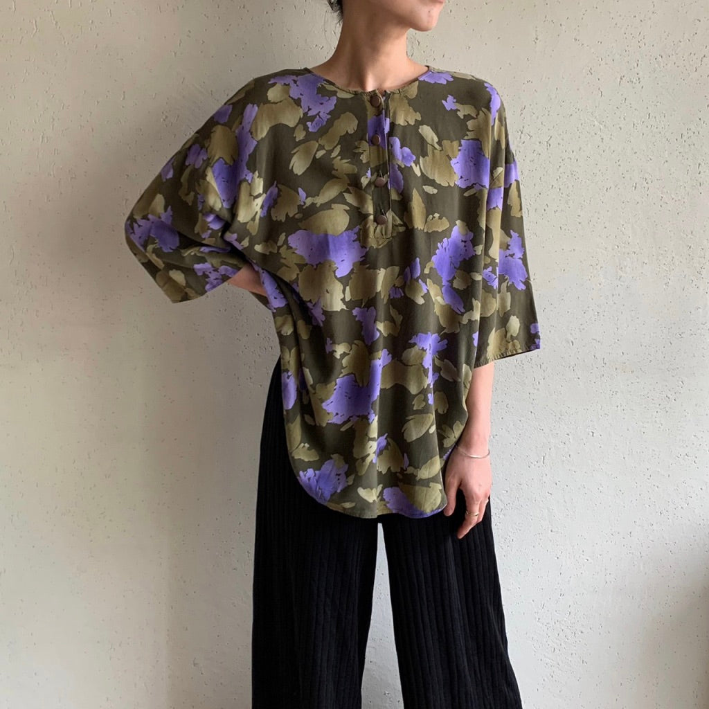 90s "Christian Dior SEPARATES" Print Blouse