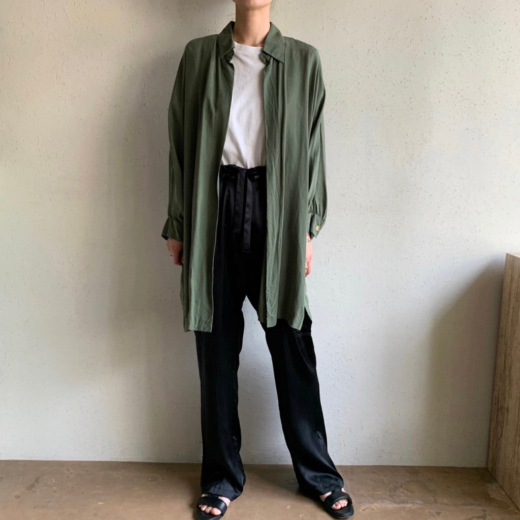 90s Rayon Dolman Sleeve Shirt Jacket