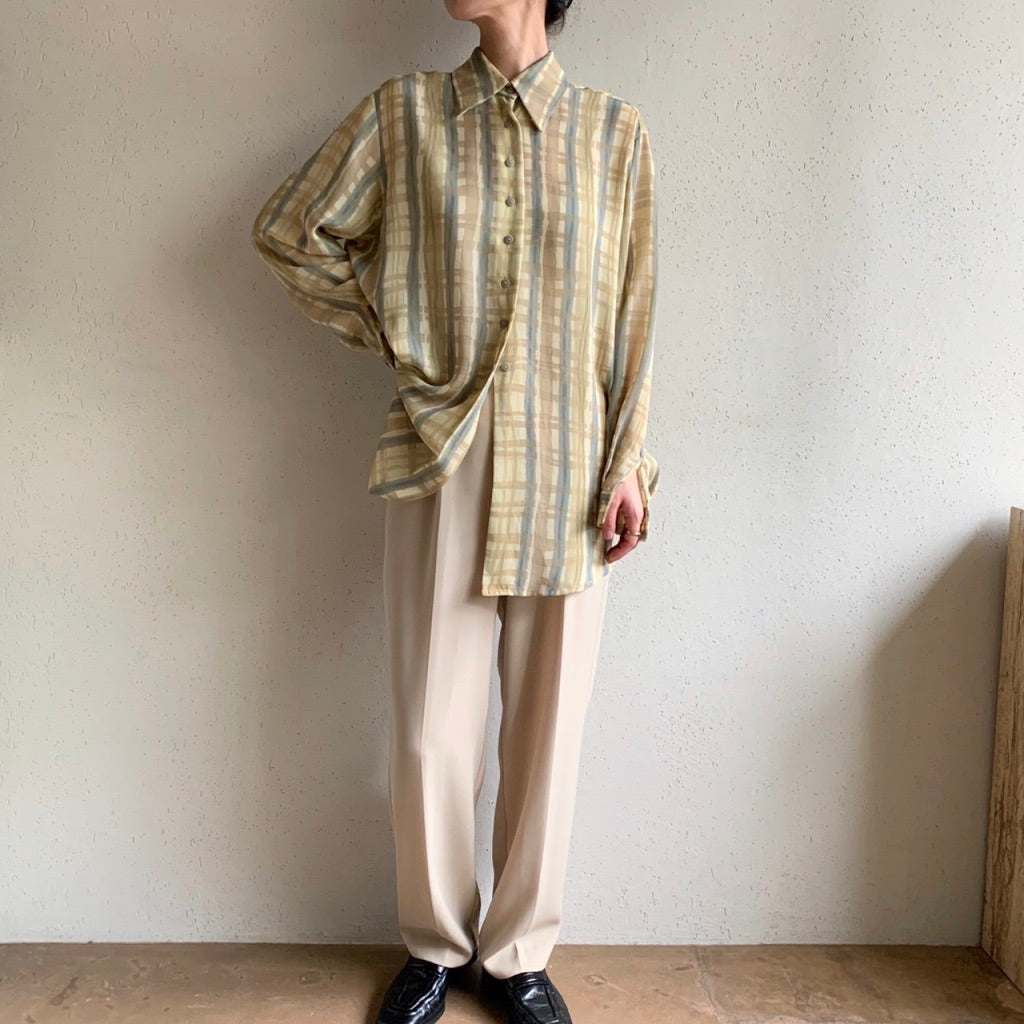 90s Printed Blouse