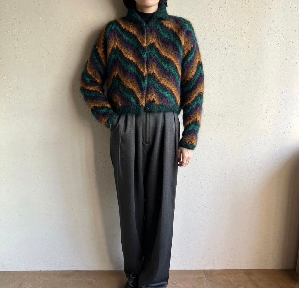 80s Pattern Knit Jacket