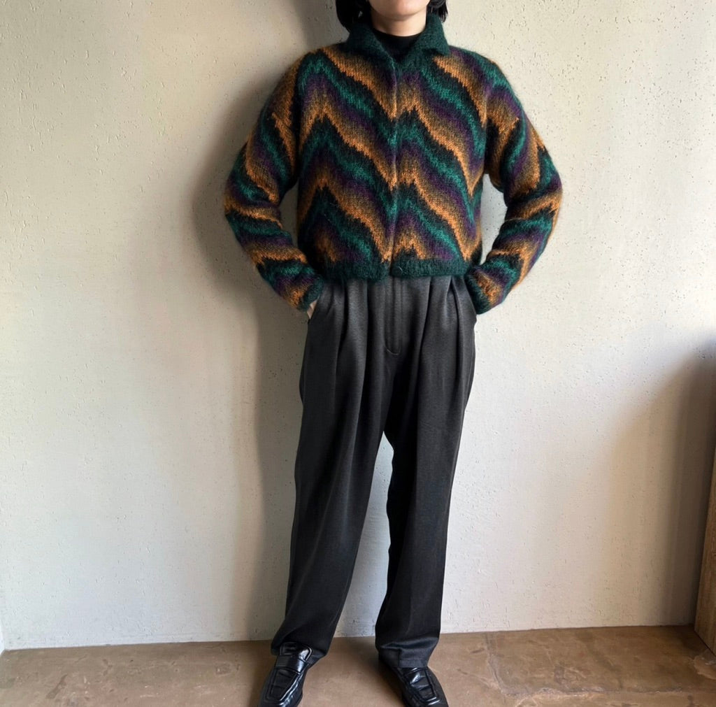 80s Pattern Knit Jacket