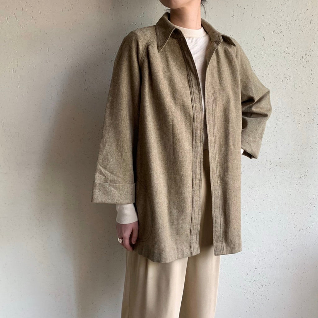 70s Wool Shirt Jacket