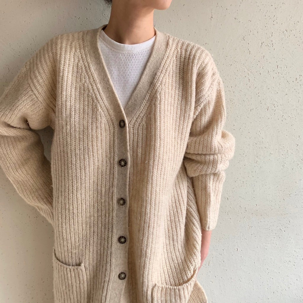 90s Long Knit Cardigan