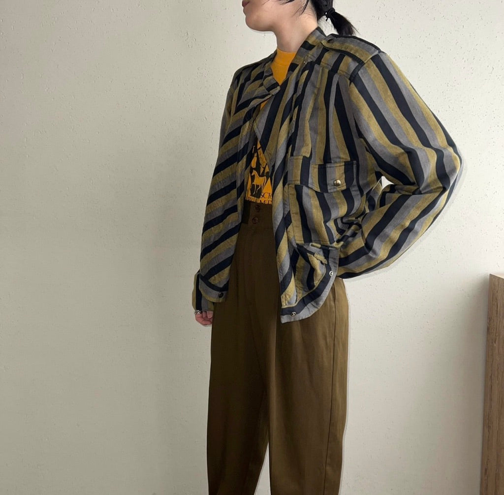 80s EURO Striped Jacket
