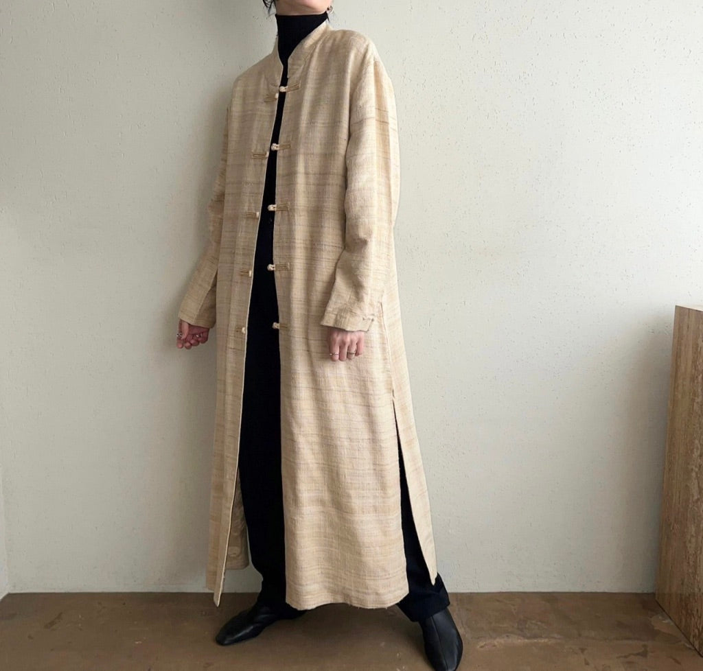 90s "ORVIS" Silk Asian Design Robe