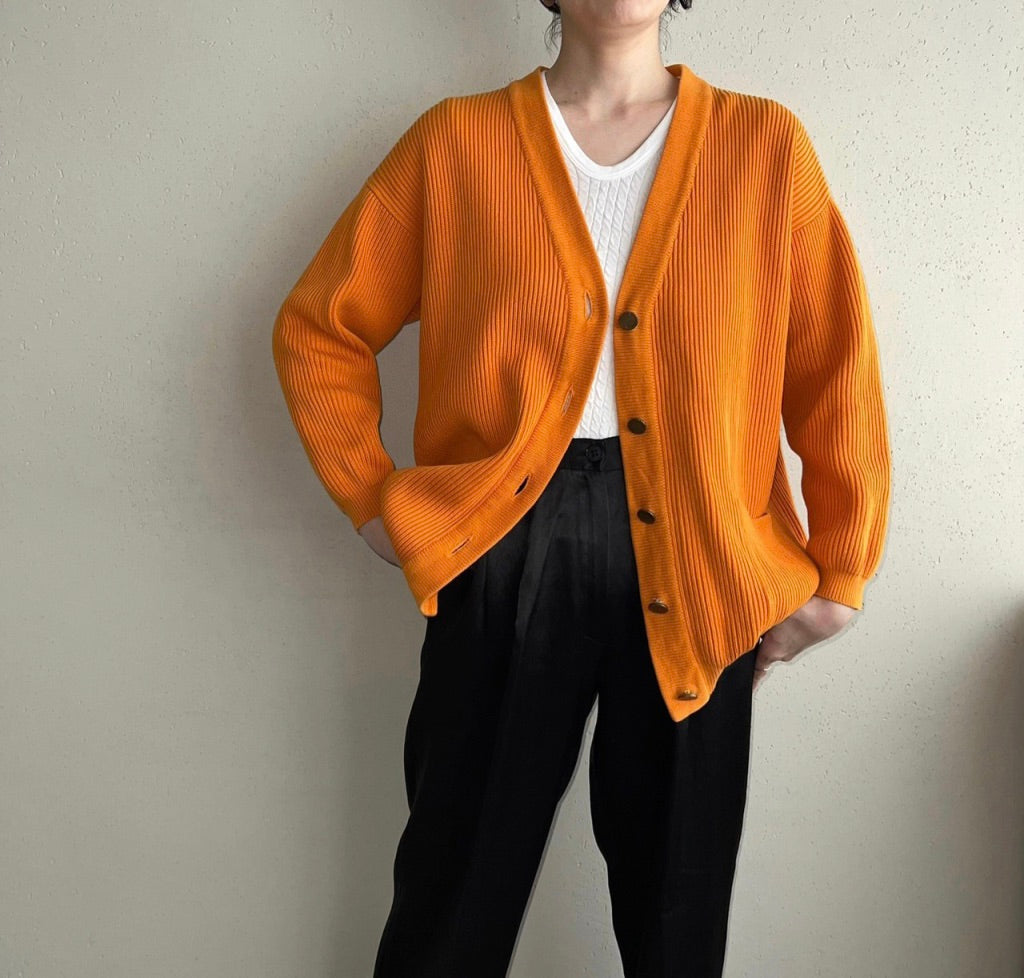 90s Ribbed Cardigan