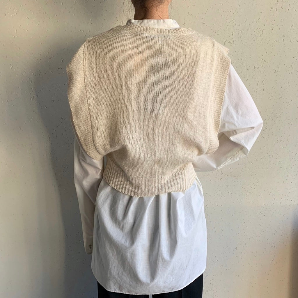 90s Knit Vest Dead Stock