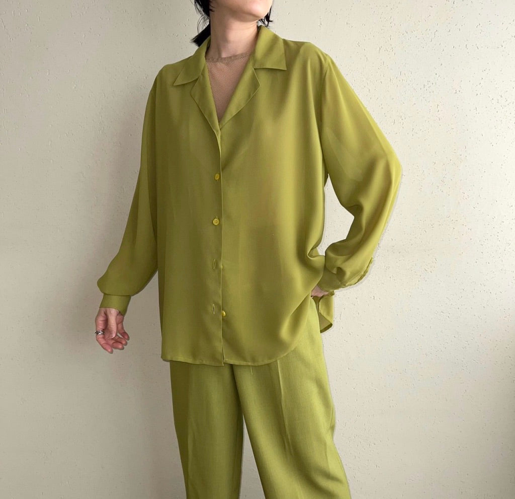 90s Sheer Blouse Made in Italy