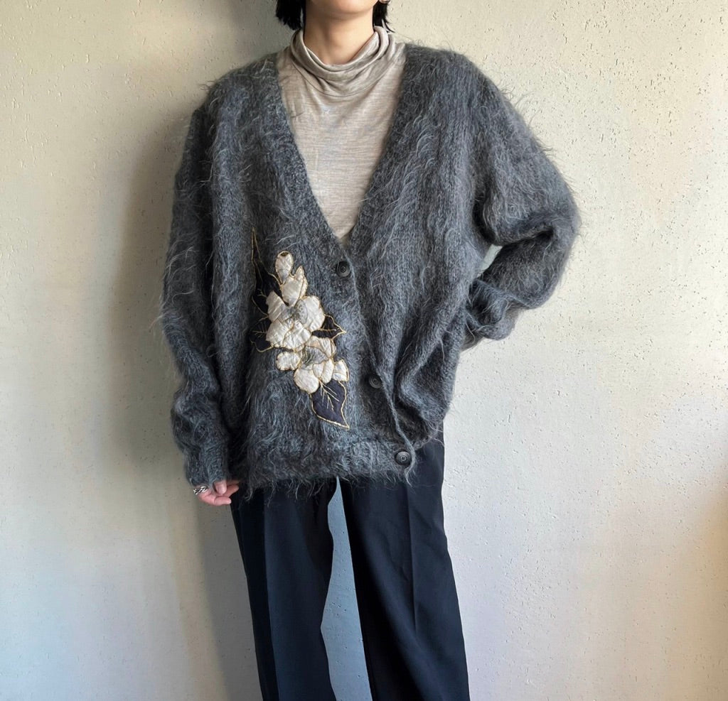 80s Knit Design Cardigan