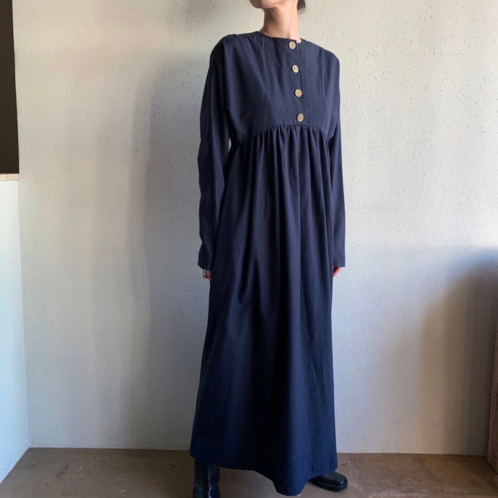 80s Navy Design Dress