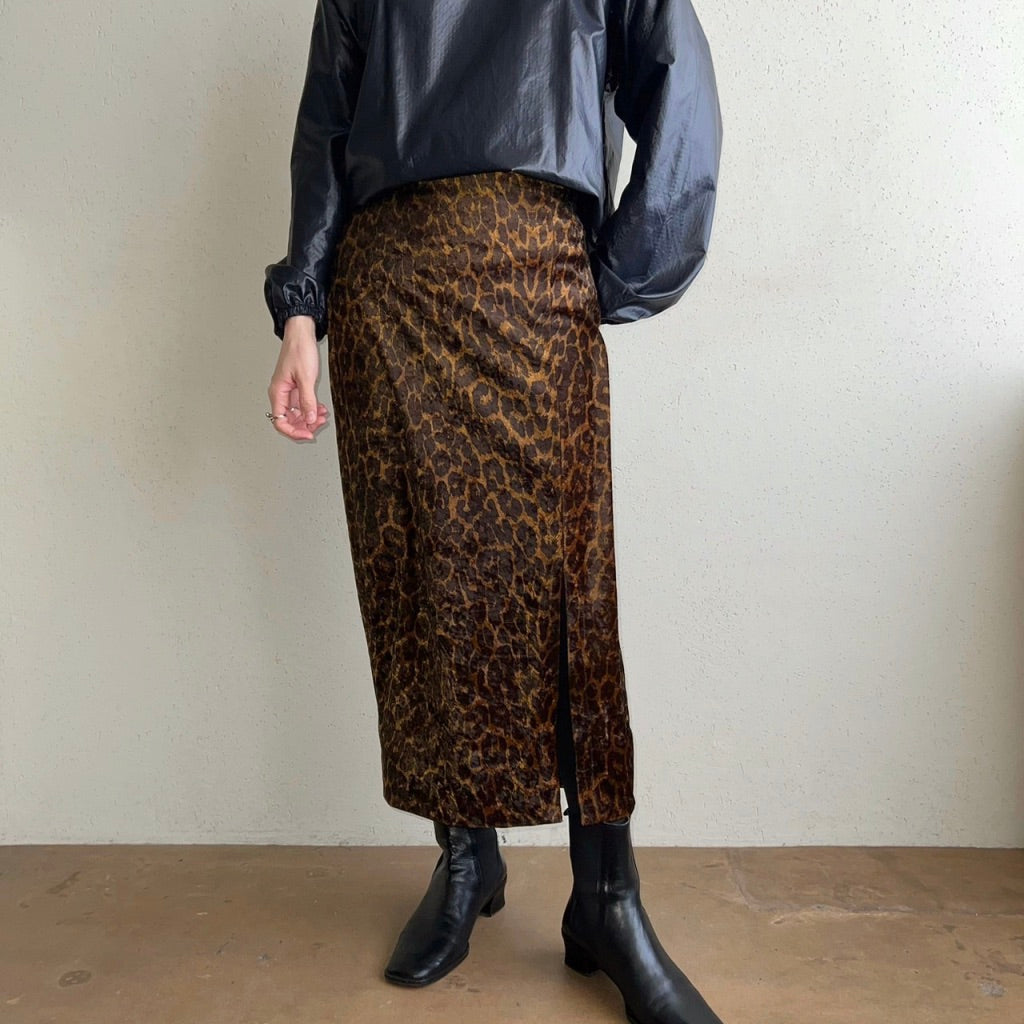 90s Leopard Print Skirt Made in USA