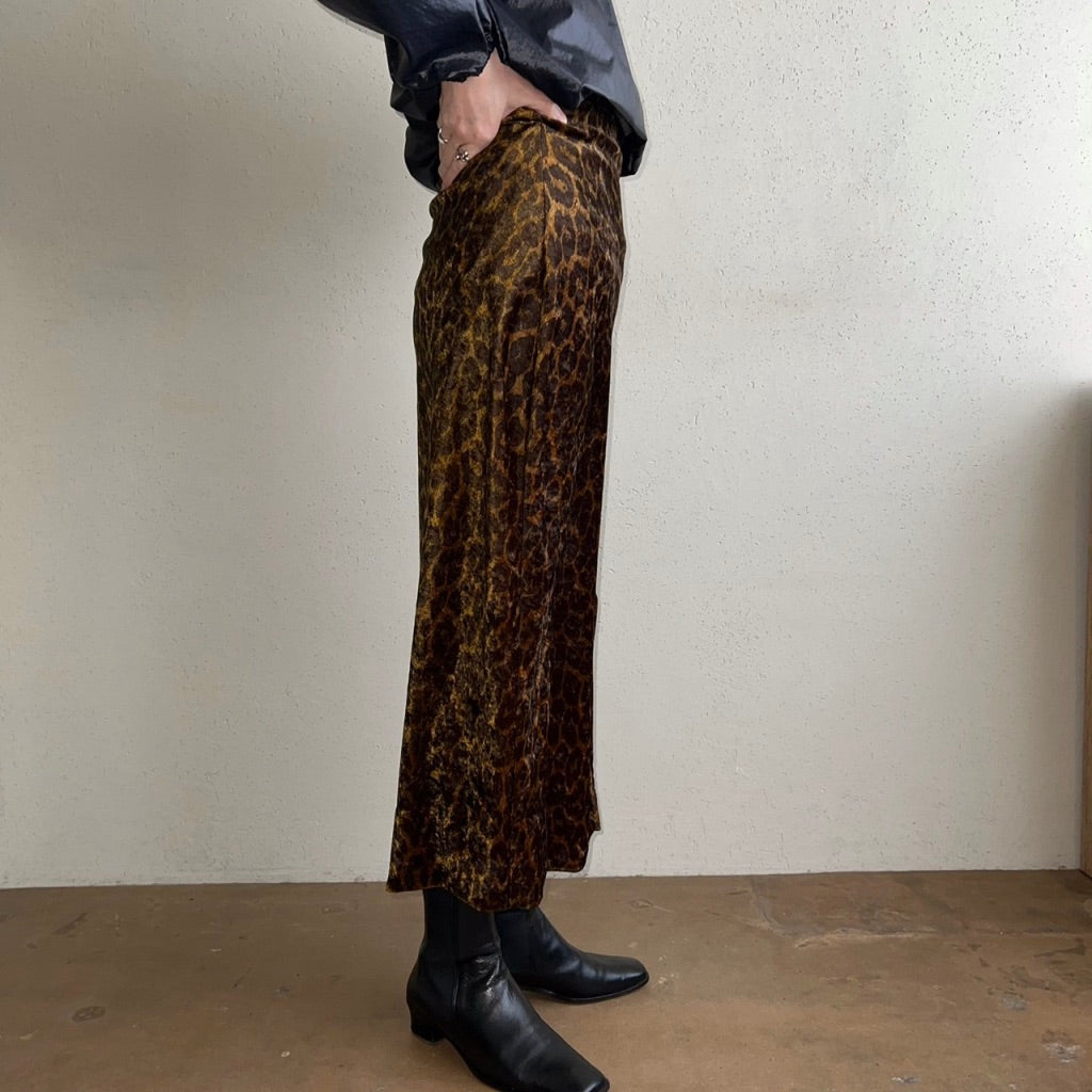 90s Leopard Print Skirt Made in USA