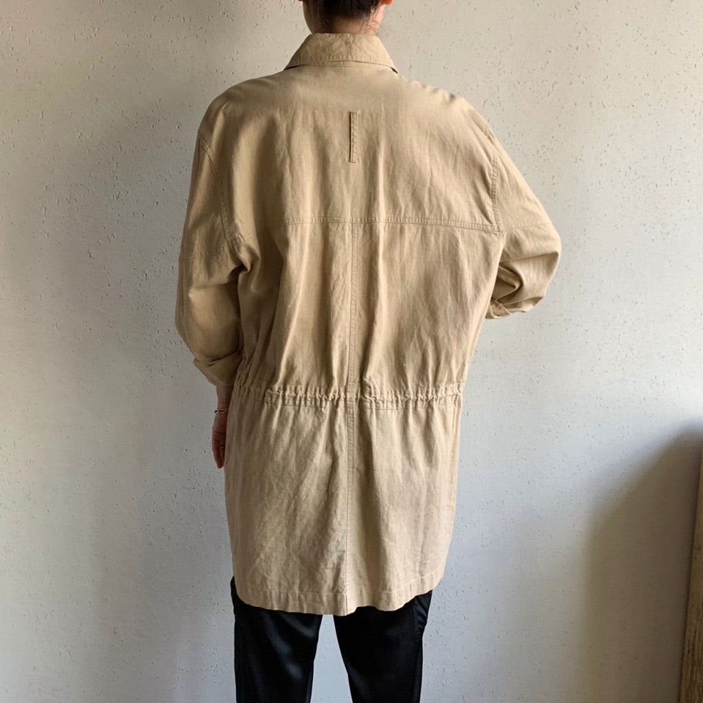 90s Linen Oversized Design Jacket