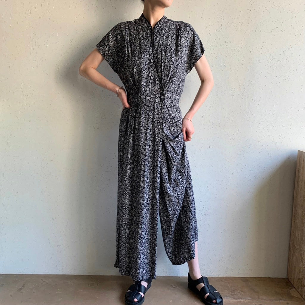 80s Printed Jumpsuit