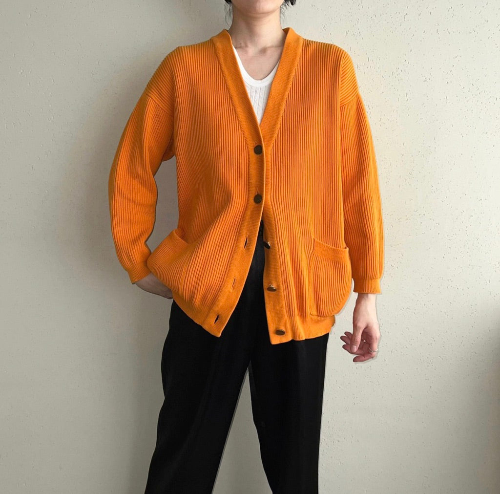 90s Ribbed Cardigan