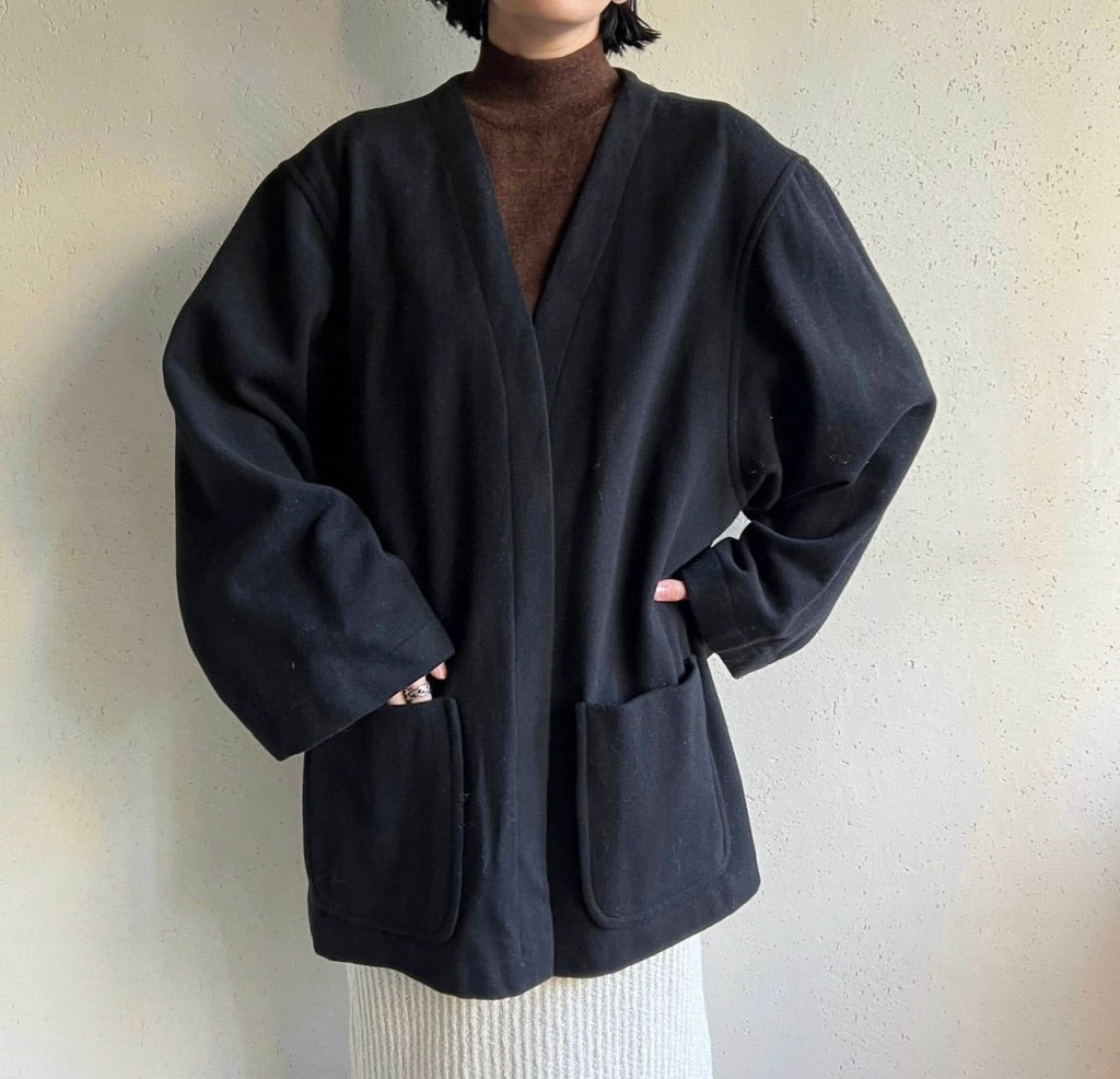90s Wool Jacket Made in USA Dead Stock