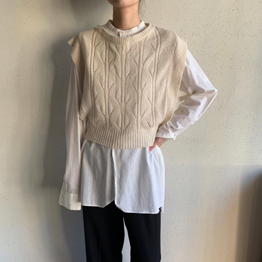 90s Knit Vest Dead Stock