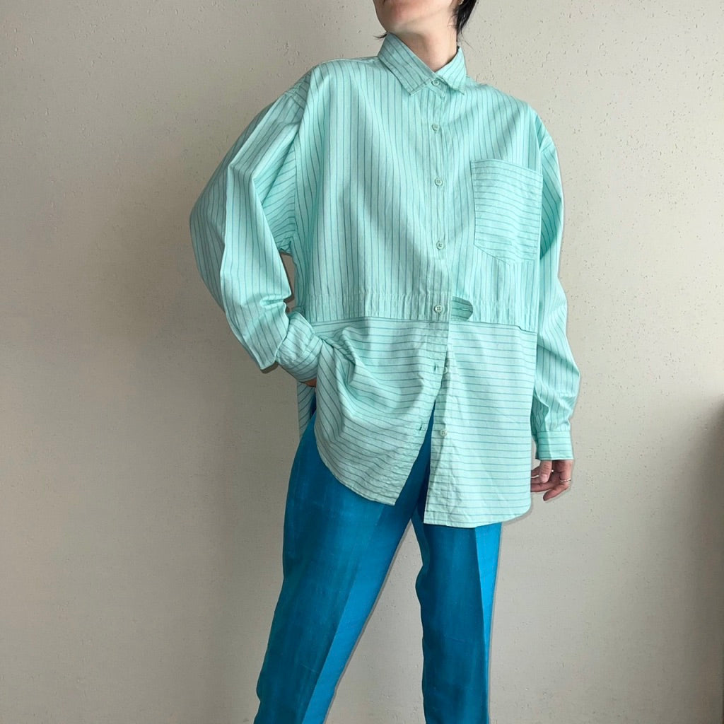 90s Striped Blouse