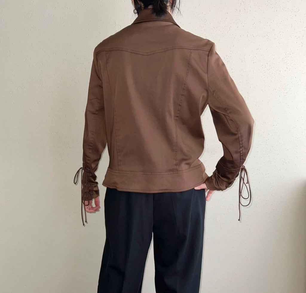90s EURO Lace Up Design Jacket