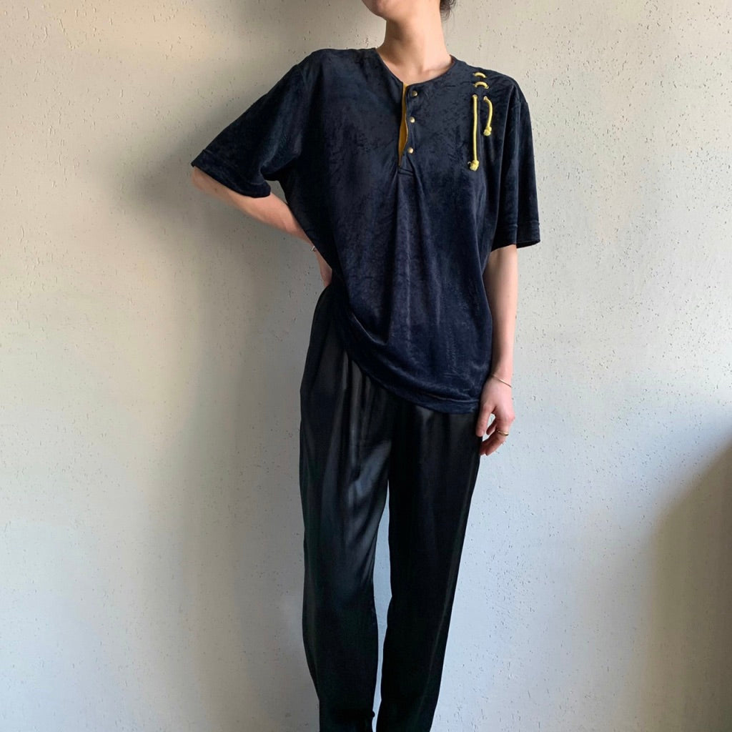 90s Velor Top Made in Italy