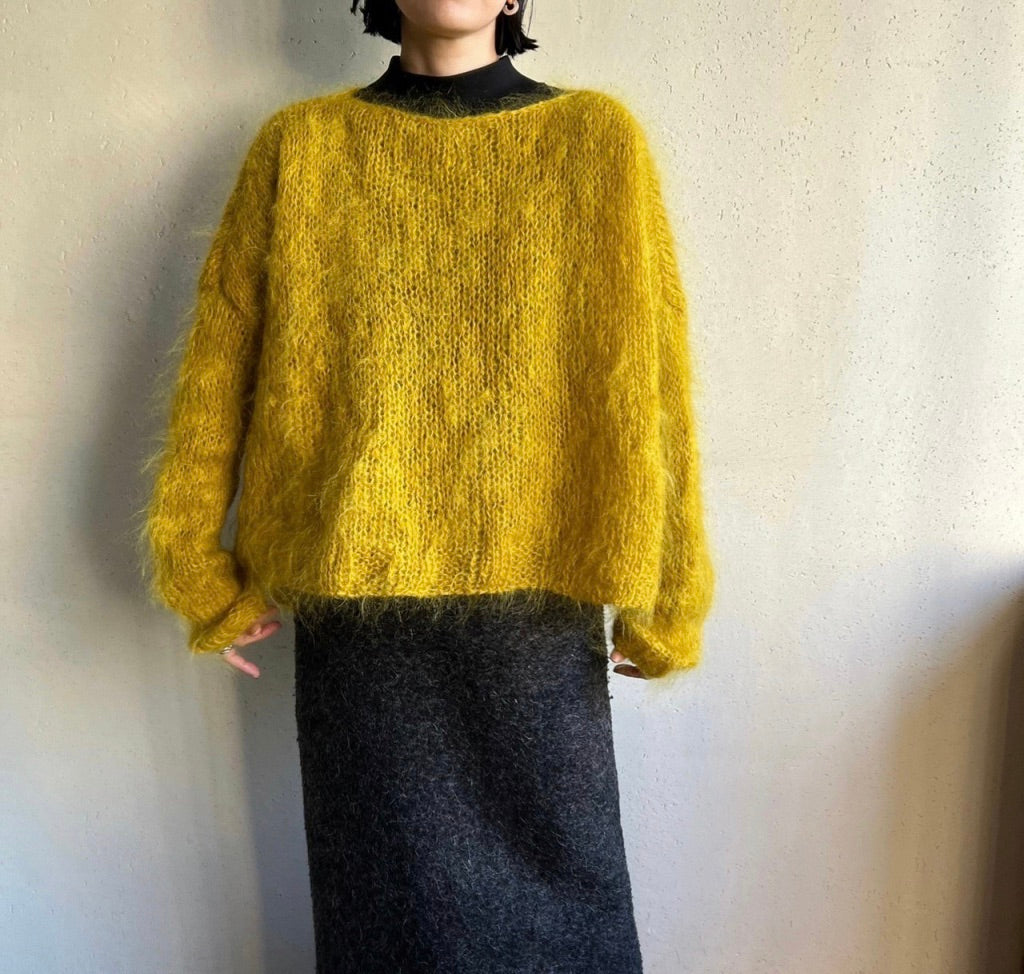 80s Yellow Knit