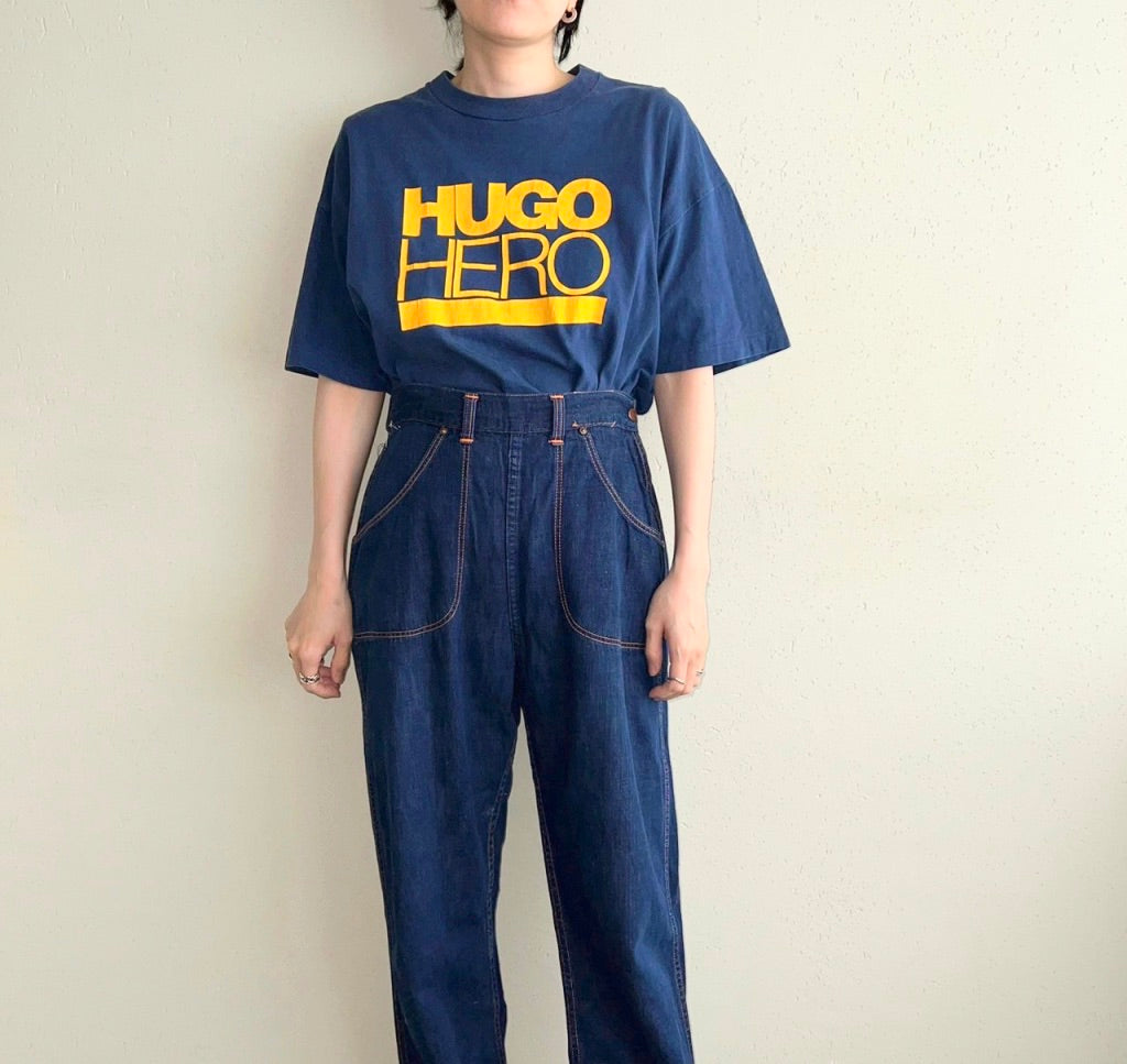 50s Jeannie High Waist Side Zip Denim