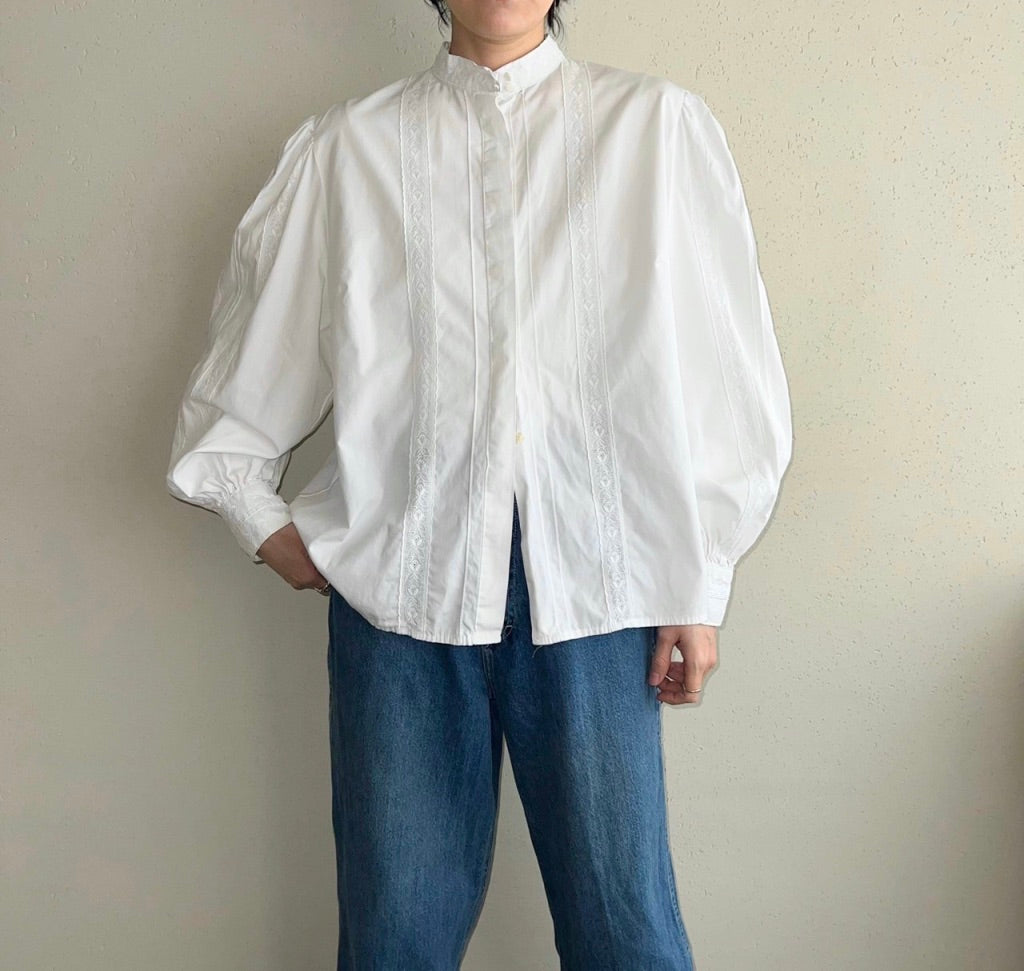 80s Balloon Sleeve Blouse Made in W,Germany