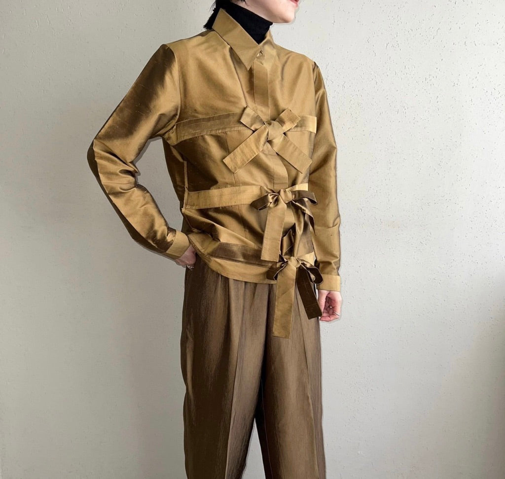 90s "SAMUEL DONG by Dons Collection" Silk Blouse
