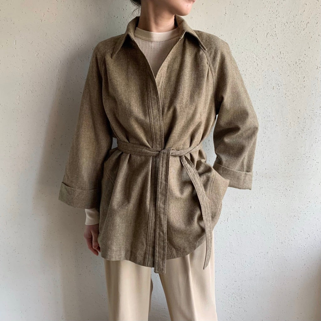 70s Wool Shirt Jacket