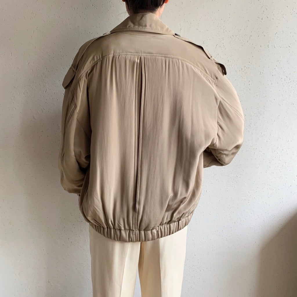 90s "ELLEN TRACY" Silk Jacket