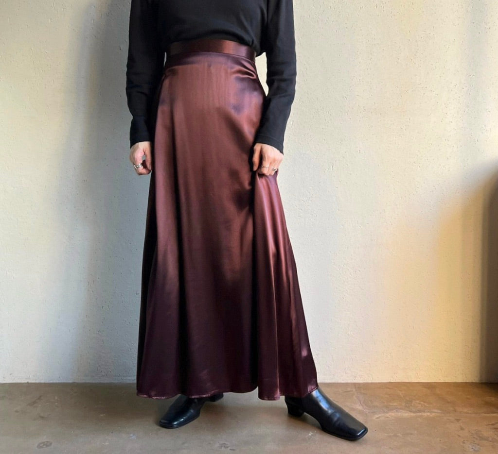 80s Shiny Skirt Made in USA