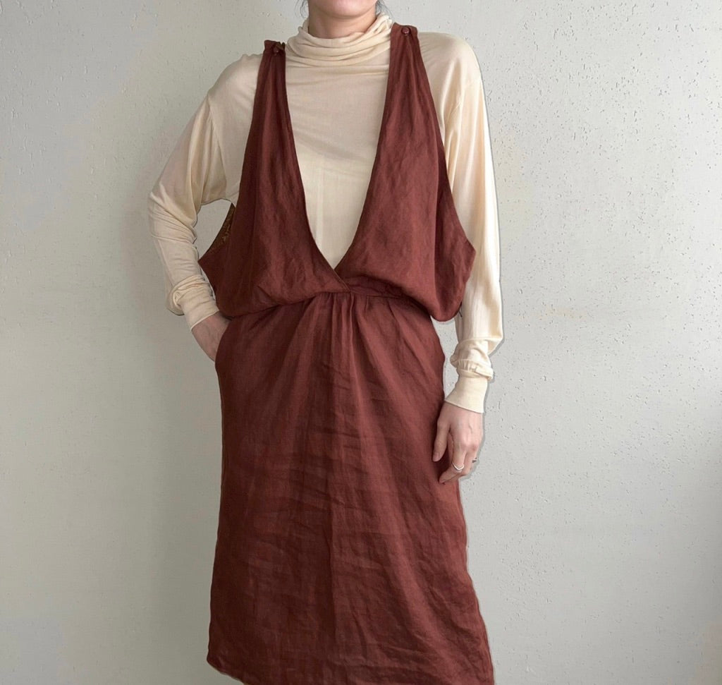 90s EURO Linen Dress