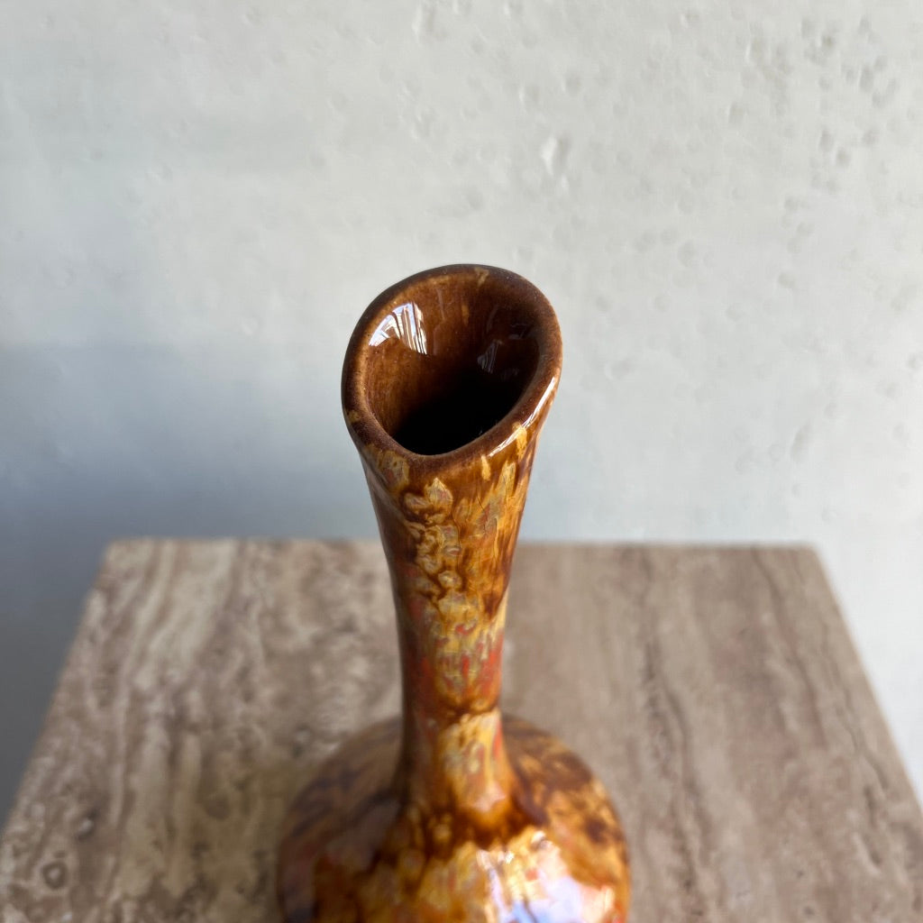 Vintage Brown Pattern Vase