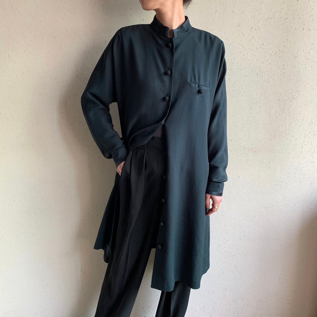 90s Asian Design Long Blouse