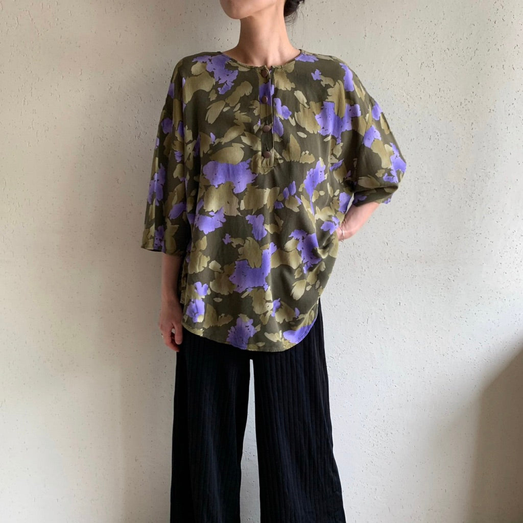 90s "Christian Dior SEPARATES" Print Blouse