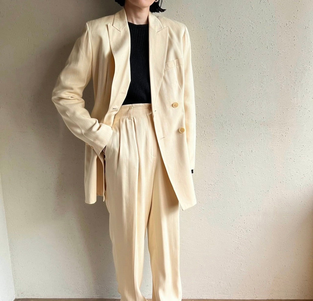 90s "ANN TAYLOR" Silk Two-Piece