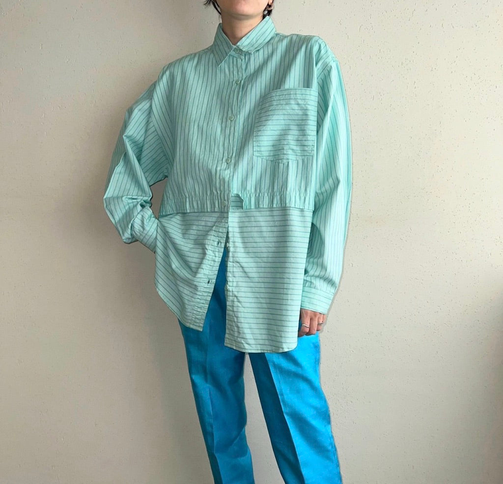 90s Striped Blouse
