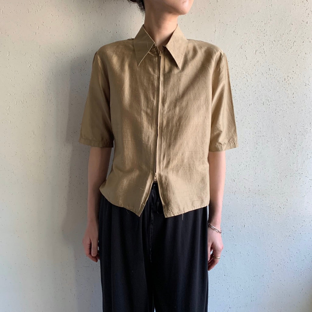 90s Silk Shirts Jacket Made in USA