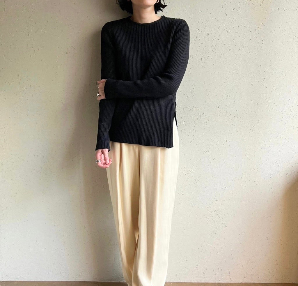 " EMPORIO ARMANI " Zipped Knit Top