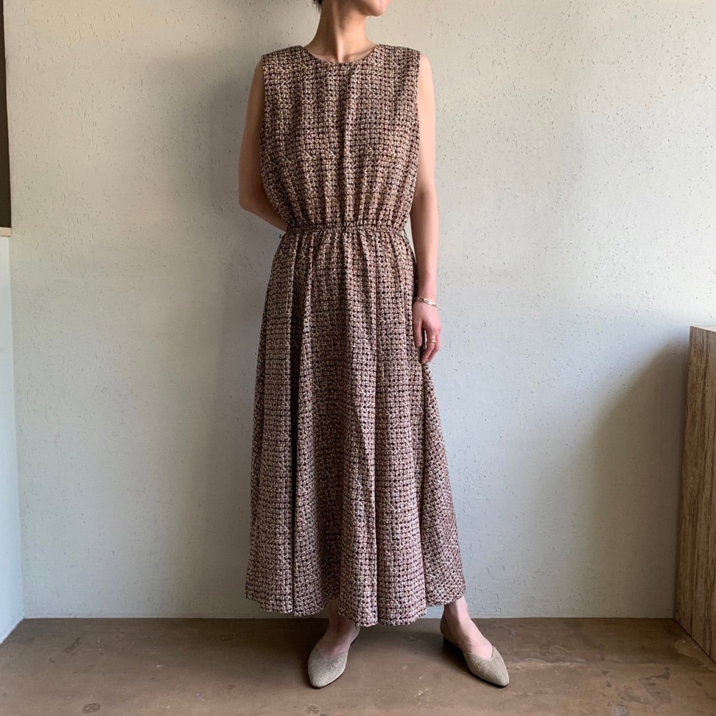 90s Printed Sleeveless Dress
