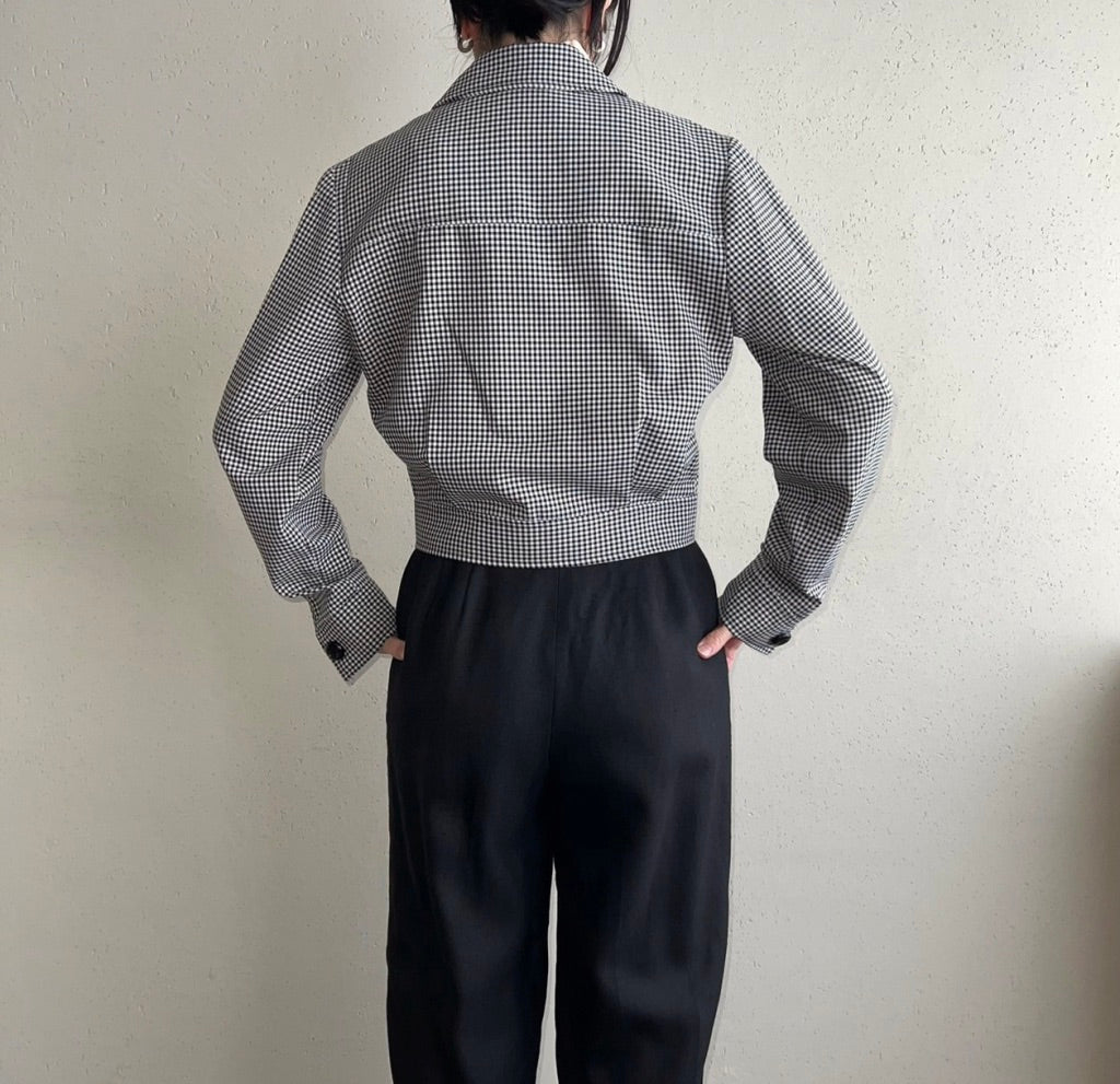 90s Plaid Light Jacket Made in USA