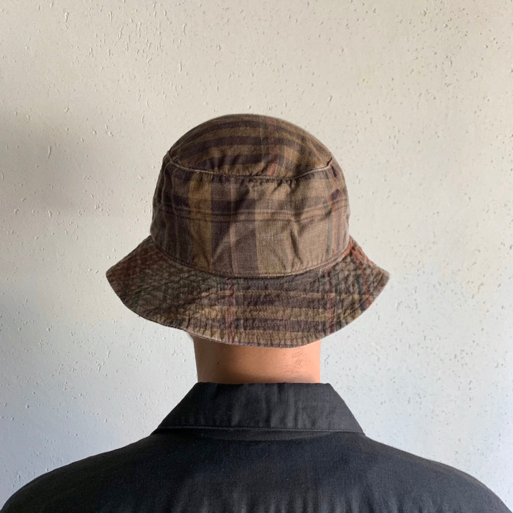 90s Ralph Lauren Plaid Linen Hat