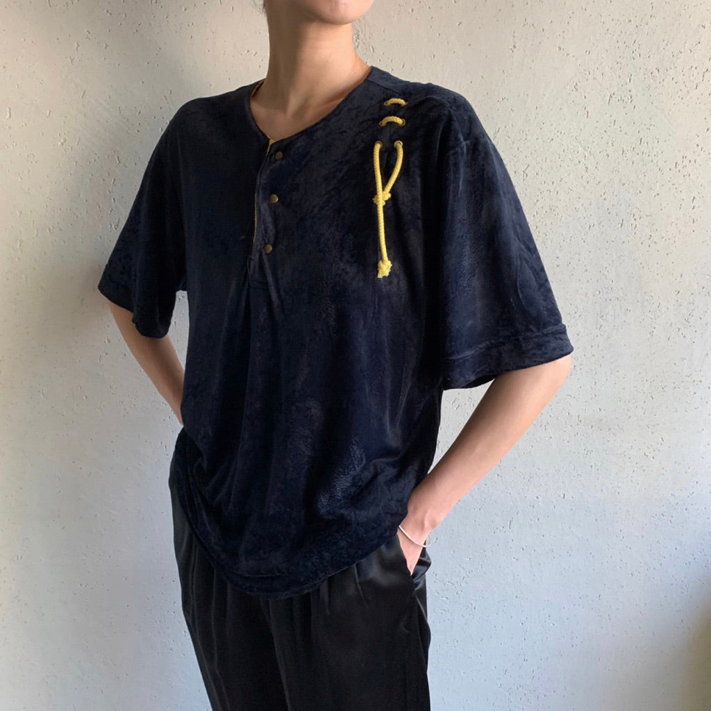 90s Velor Top Made in Italy