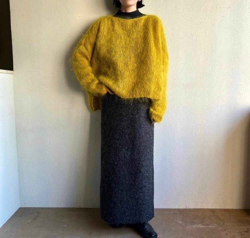 80s Yellow Knit