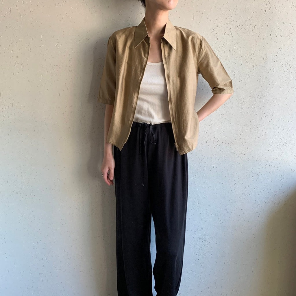 90s Silk Shirts Jacket Made in USA