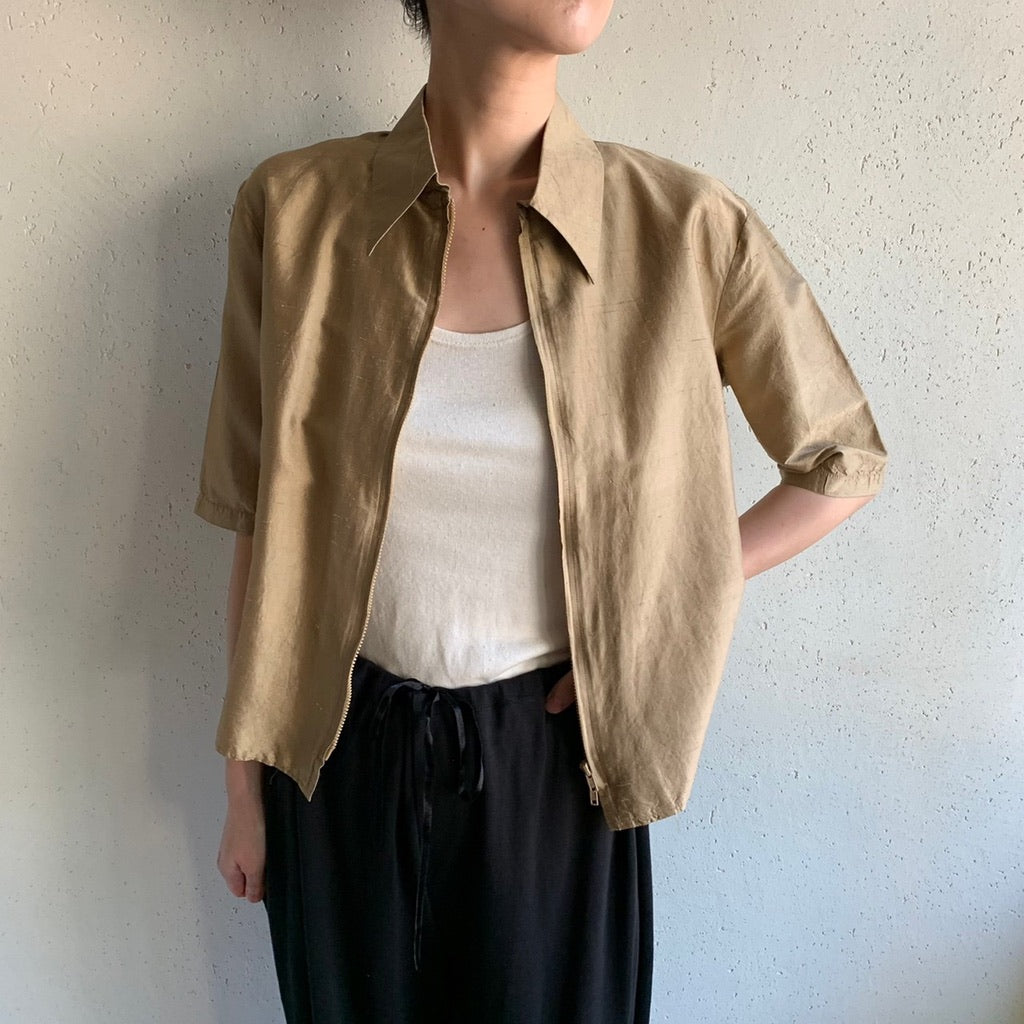 90s Silk Shirts Jacket Made in USA
