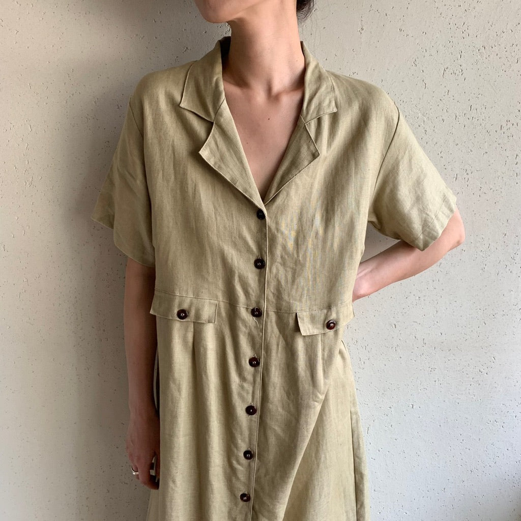 90s Linen Dress