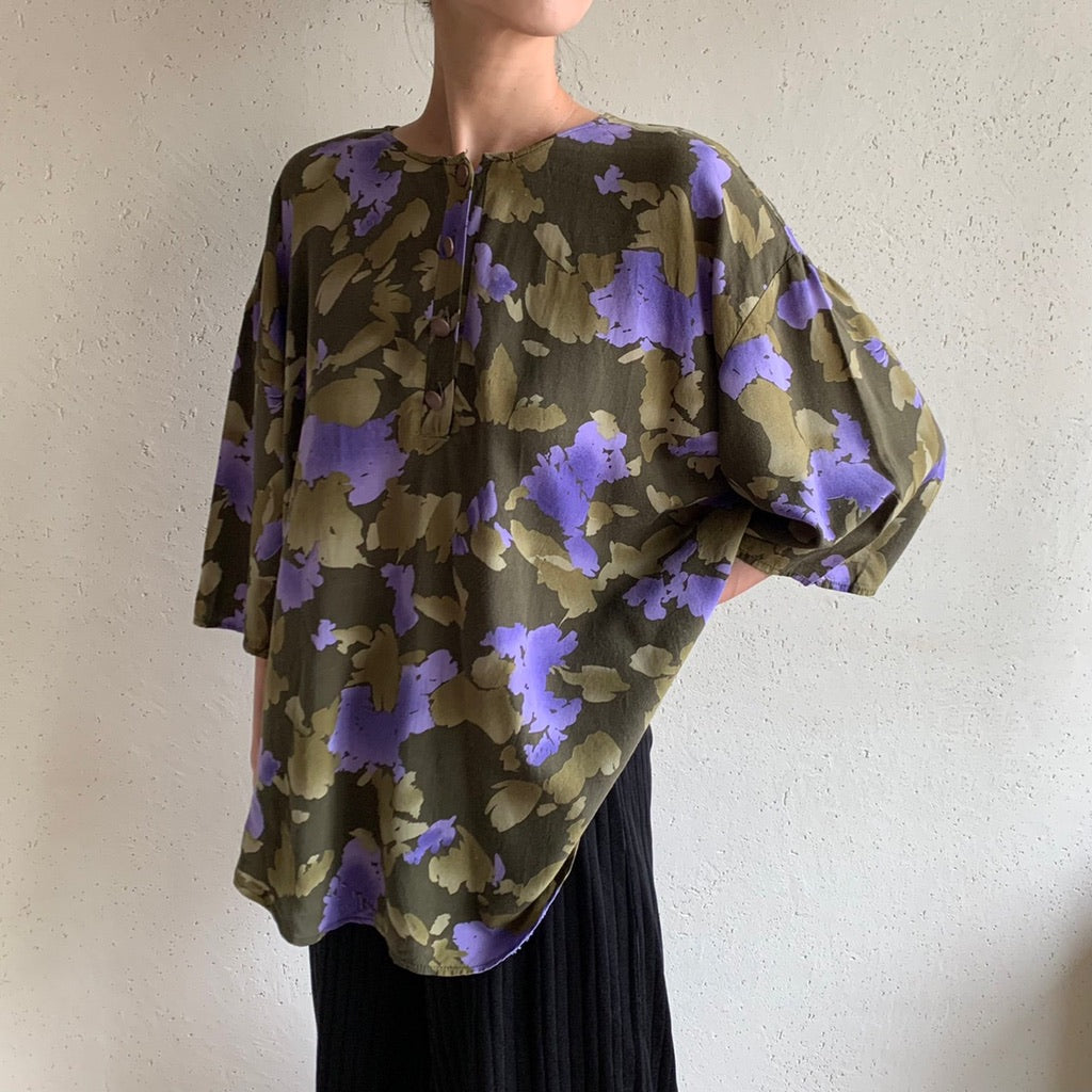 90s "Christian Dior SEPARATES" Print Blouse