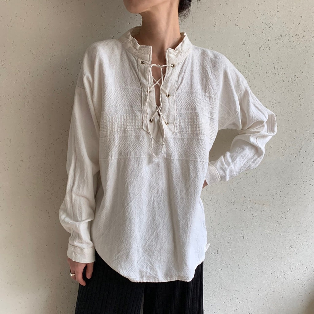 90s Lace up Top