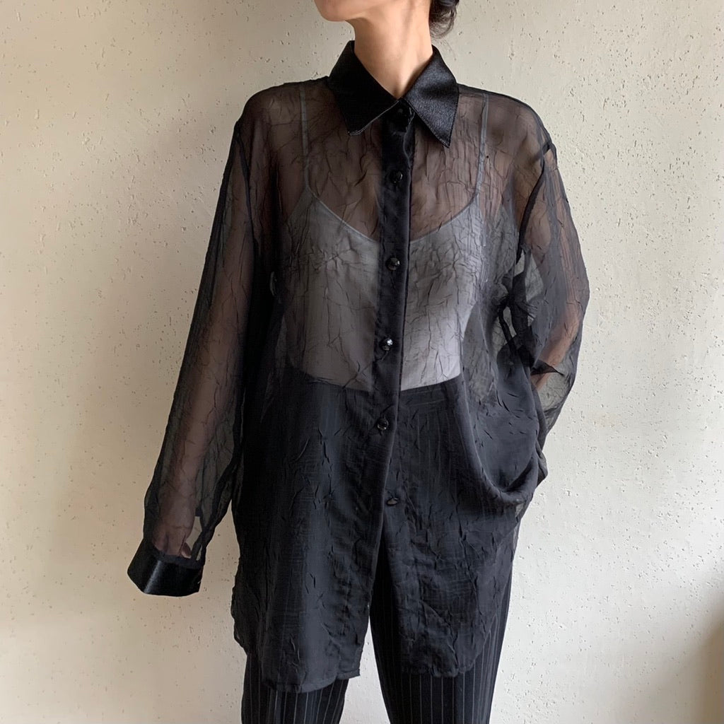 90s Sheer Blouse Made in Canada